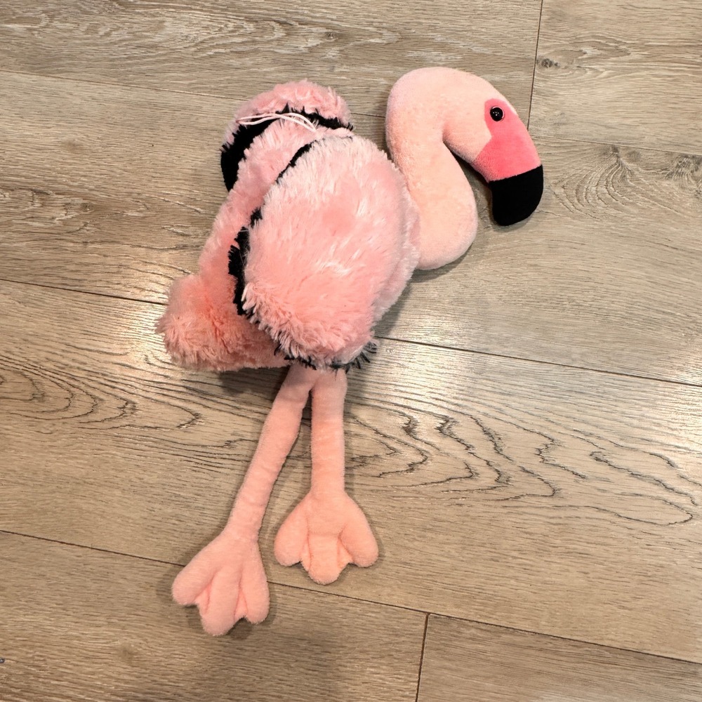 Adventure Planet Pink Flamingo Plush Stuffed Animal Toy‎ Long Legs 18.5 inches